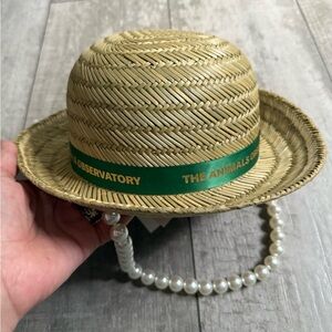The Animals Observatory Kids Straw Hat with Green Band